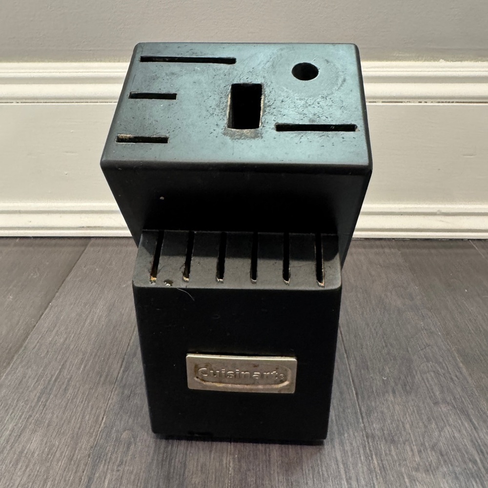 Cuisinart Black Knife Block Holder for Kitchen Knives & Utensils